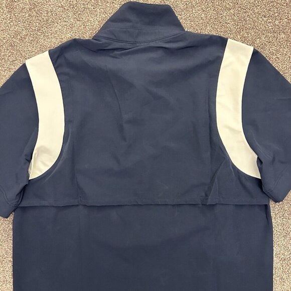 Nike Coach Football Jacket Top Men's Short Sleeves 1/4 Zip Navy Size M - NWT $80 - Picture 5 of 15